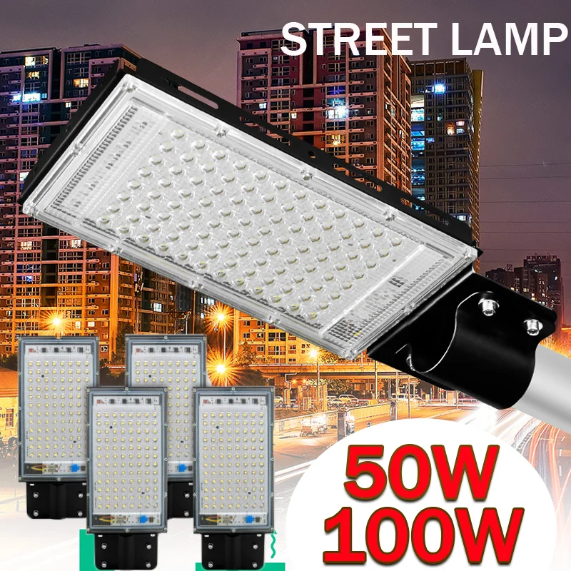 

50W 100W LED Street Light Outdoor Waterproof Floodlight Spotlight AC 180V-240V Wall Light Garden Road Street Pathway Spot Light