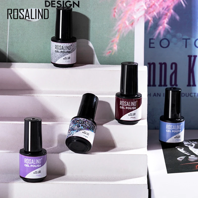 ROSALIND Gel Nail Polish 88 Color Mini All For Manicure Art Design Semi-Permanent Soak Off Varnish Base Top | Красота и здоровье