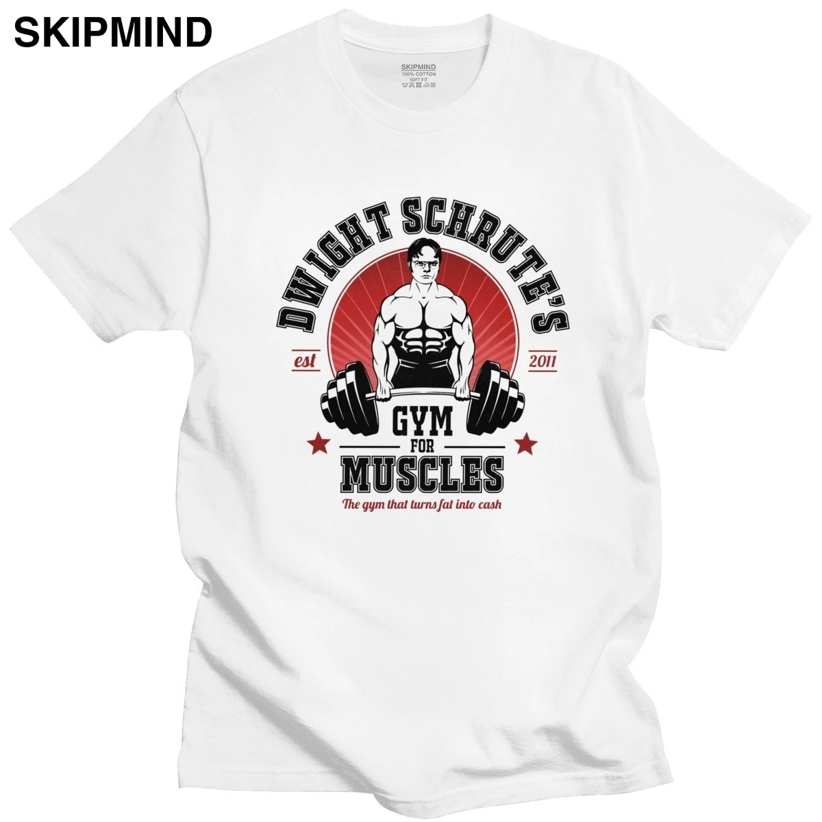 Забавные Дуайт Шрут футболка для мужчин взрослых тренажерный зал Футболка downloading