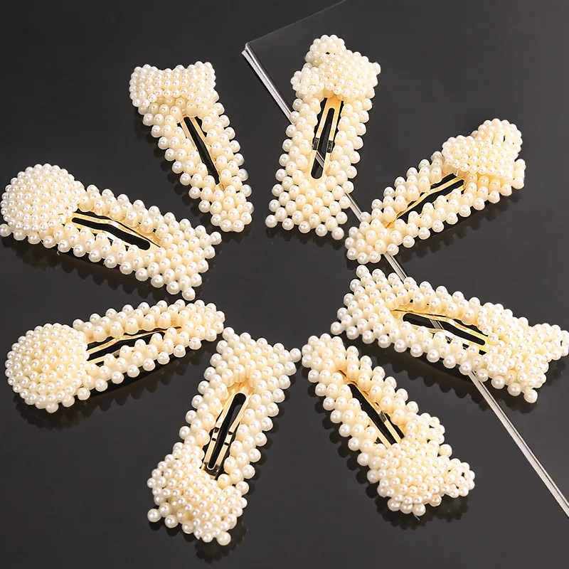 Жемчуг зажим для волос женщин Элегантный дизайн заколки оснастки заколка