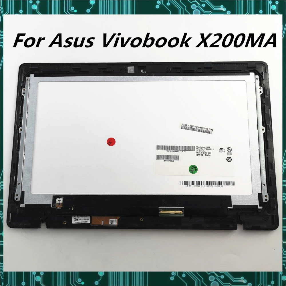 Сенсорный ЖК экран в сборе для Asus Vivobook X200MA X200CA X200LA X200 B116XW03 N116BGE 1366X768