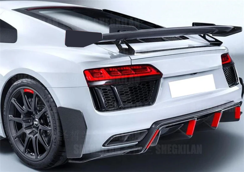 Настоящий спойлер из углеродного волокна для Audi R8 V8 V10 GT 2007 2022 Высокое качество