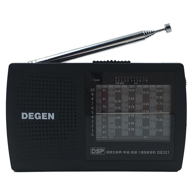 Радиоприемник Degen DE321 FM радио MW и SW DSP | Электроника