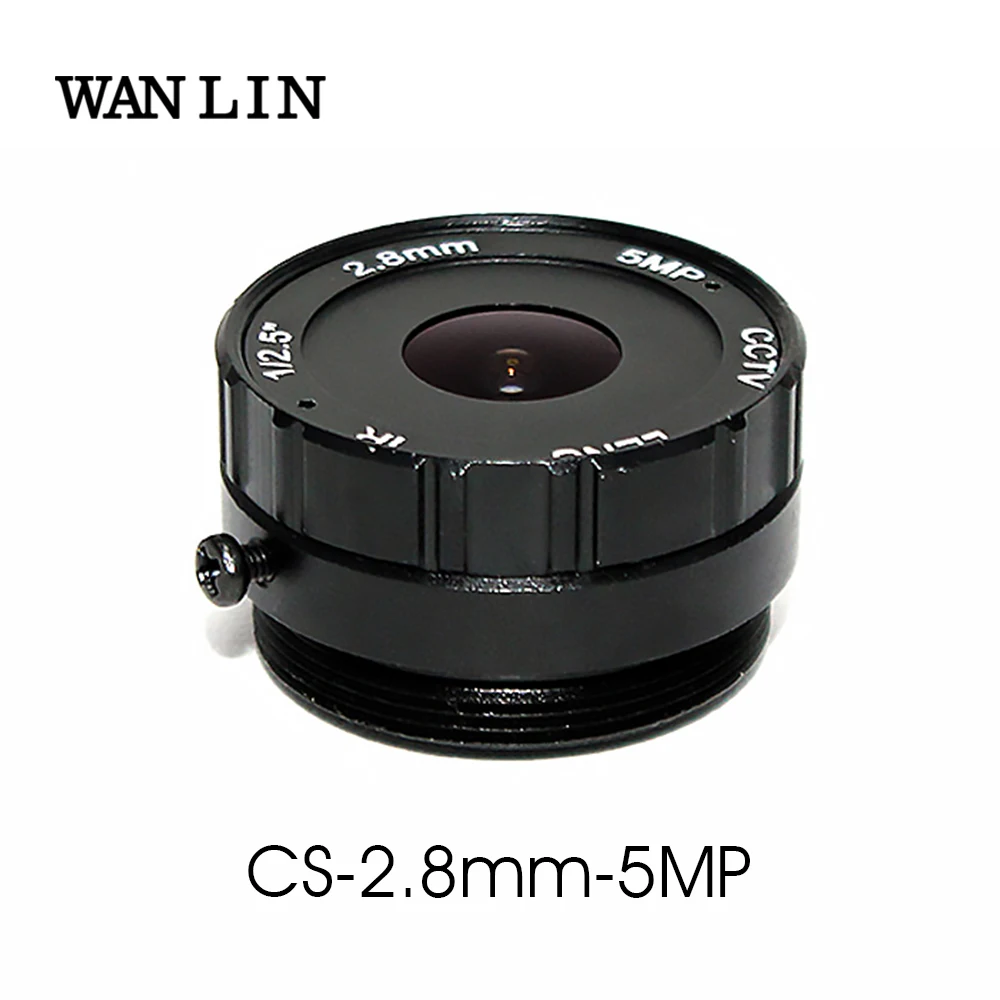 

HD 5MP 2,8 мм CS крепление объектива Диафрагма F1.2 1/3 дюйма формат ИК для дневной/ночной безопасности CCD CCTV AHD IP-камера