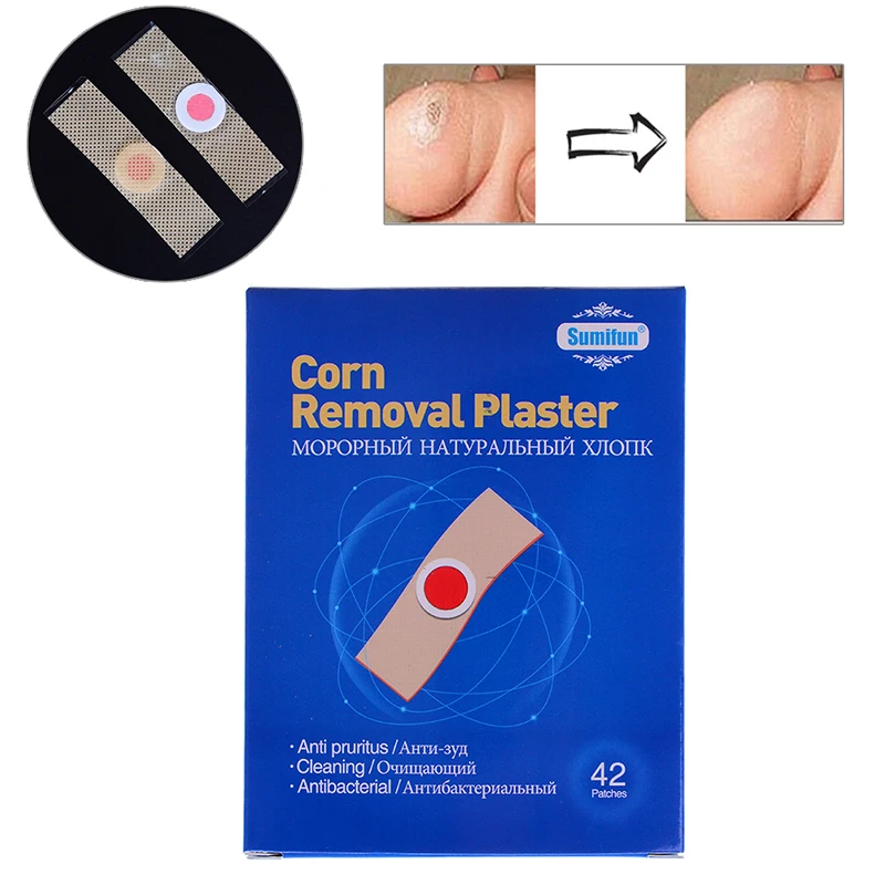 

42pcs Medical Plaster Foot Corn Killer Calluses Plantar Warts Thorn Pain Relief Plaster Foot Care Medical Sticker Toe Protector