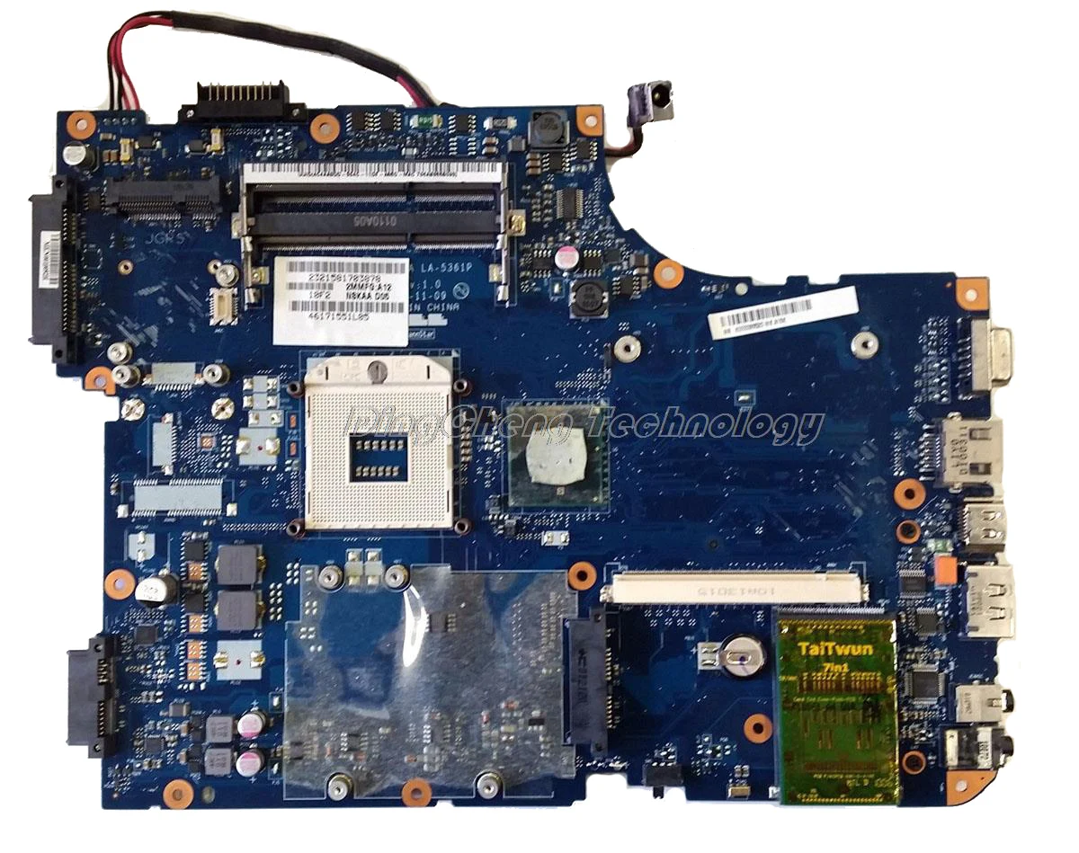 Материнская плата для ноутбука Toshiba Satellite A500 NSKAA LA-5361P HM55 DDR3 интегрированная