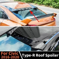 roof rear spoiler wing exterior part racing sport boot lip air deflector splitter refit for honda civic 2016 2017 2018 2019 2020