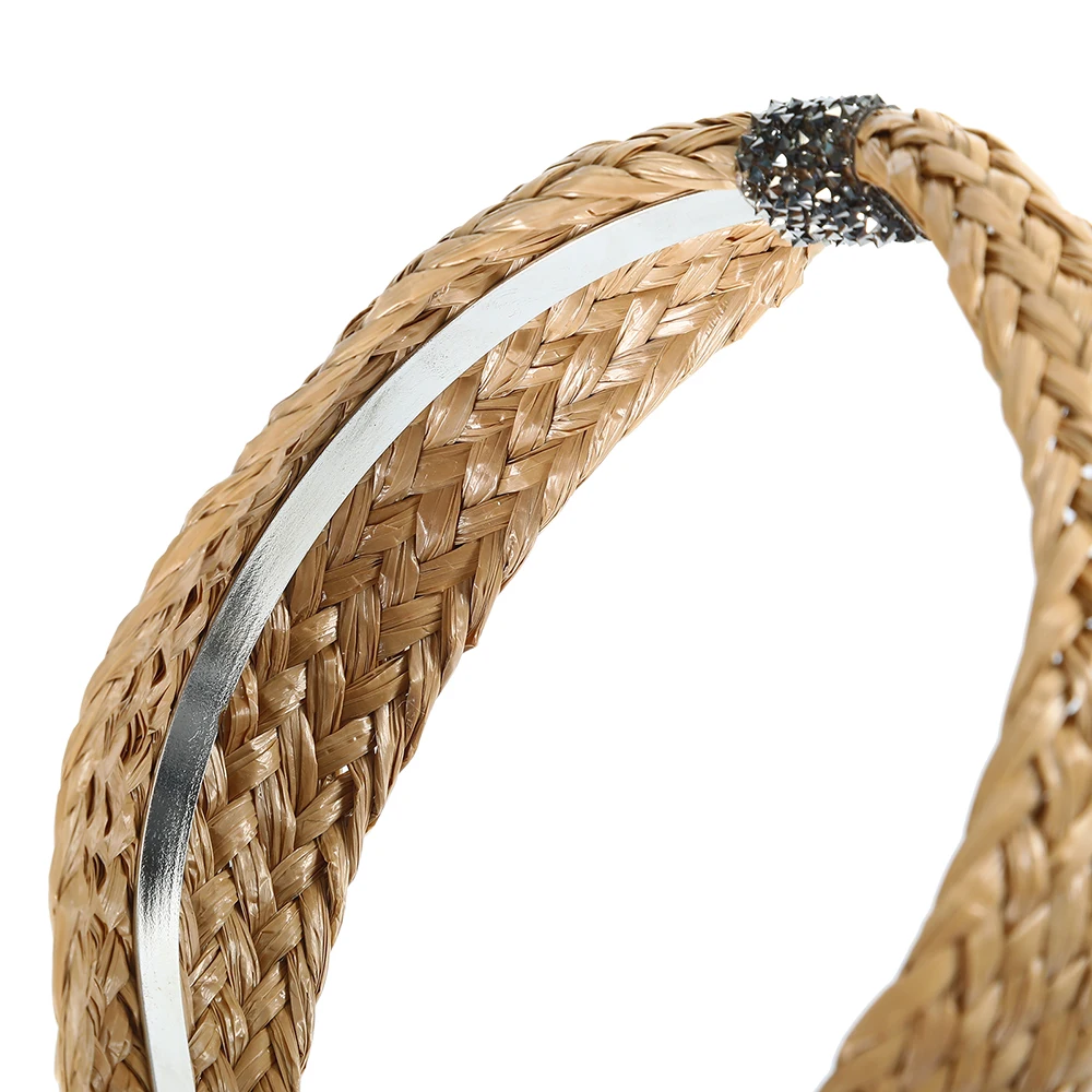 Женская Соломенная лента для волос molan обруч ручной работы на весну и лето