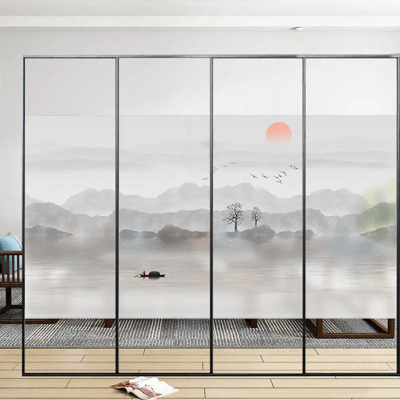 

Window glass sticker bathroom light translucent opaque anti-peep shading matte film anti-light window grille window paper