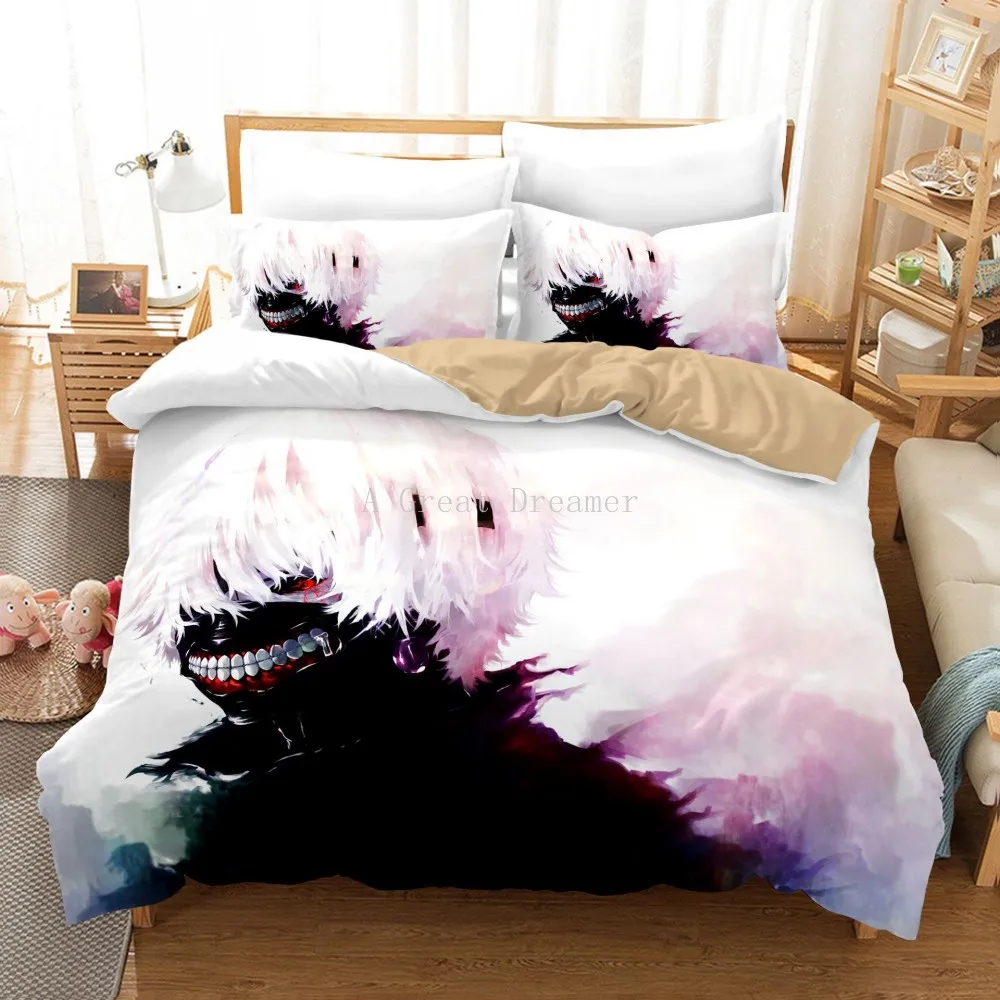 Комплект постельного белья из аниме Токийский Гуль мультяшный пододеяльник
