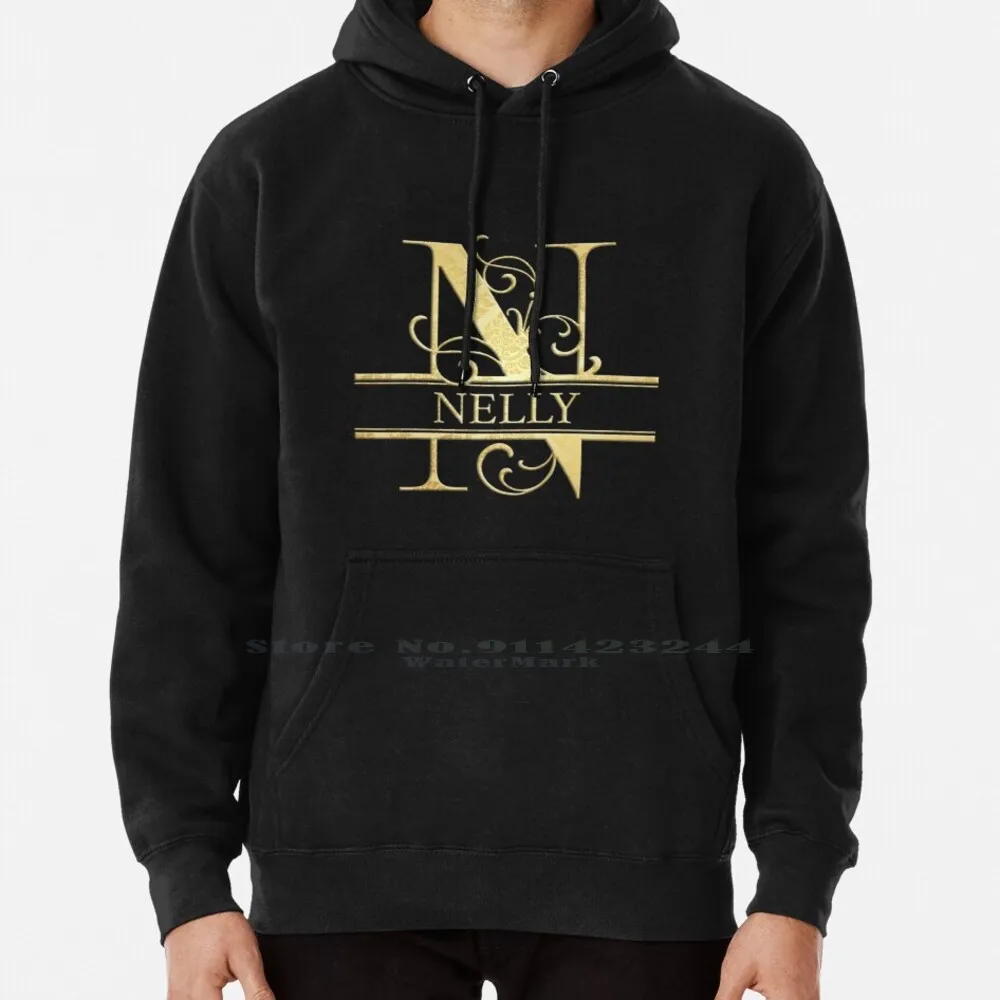 

Nelly Name-Monogram Letter N The Nelly Name Gift For Nelly Hoodie Sweater 6xl Cotton Nelly Name Tag Nelly Nametag Nelly Name