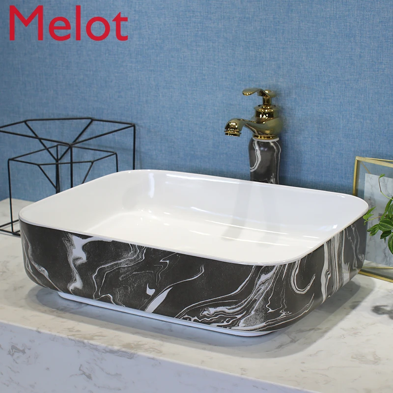 

Ceramic Upper Basin Wash Basin Wash Basin Balcony Bathroom Small Size Basin Household Wash Basin