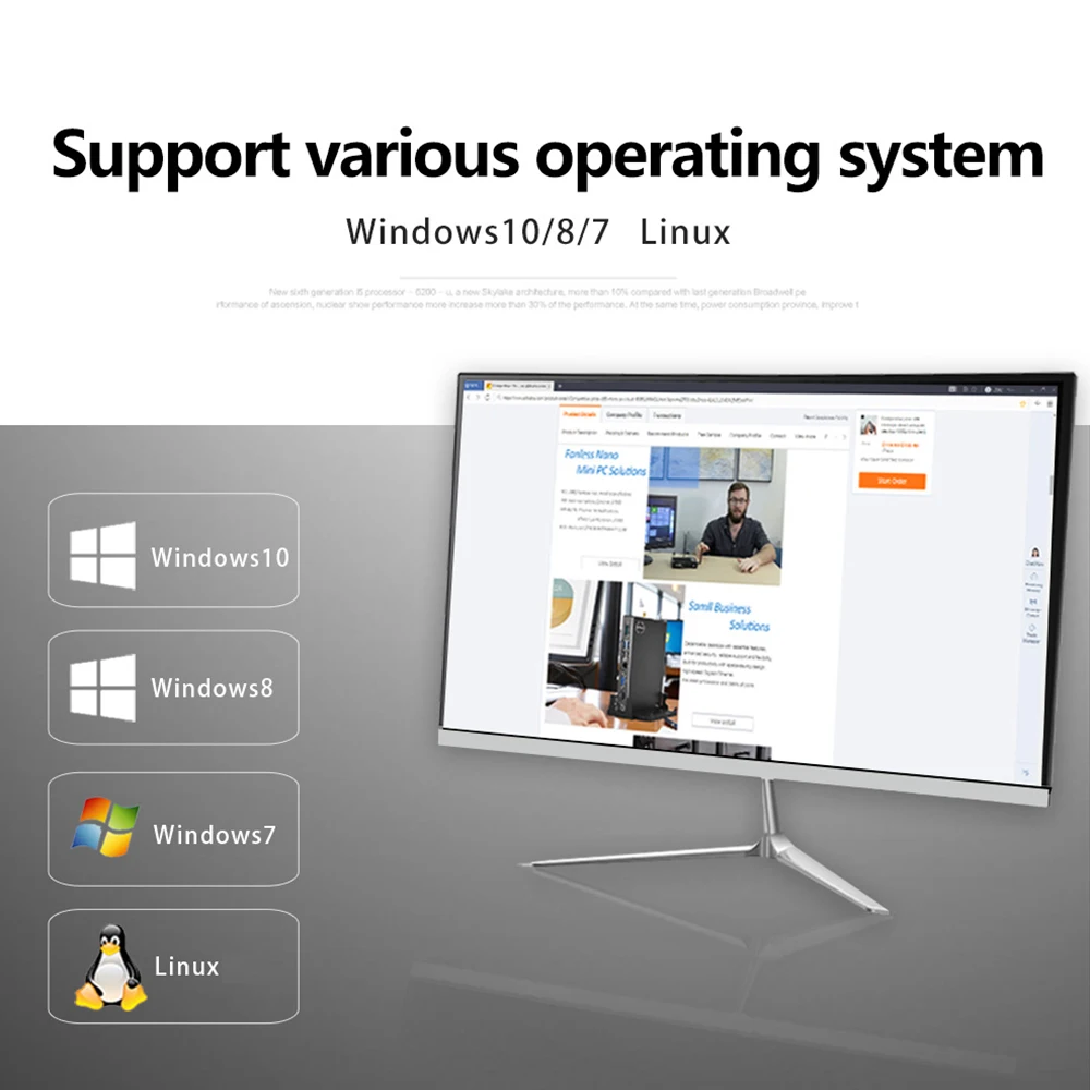 Переносной мини-ПК AMD A6 1450 Quad-core Windows 7/8/10/Linux Безвентиляторный игровой компьютер оперативная память 4G SSD 128G Dual Дисплей HTPC настольных компьютеров
