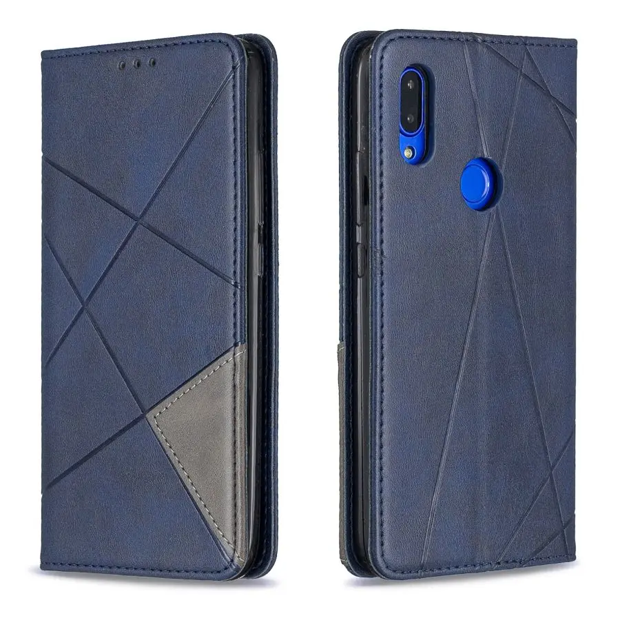Blue Винтажный кожаный чехол-бумажник для xiaomi Redmi Note 7 7A, чехол-держатель для карт, магнитный чехол-книжка с подставкой для xiaomi Redmi 7 - Цвет: Blue