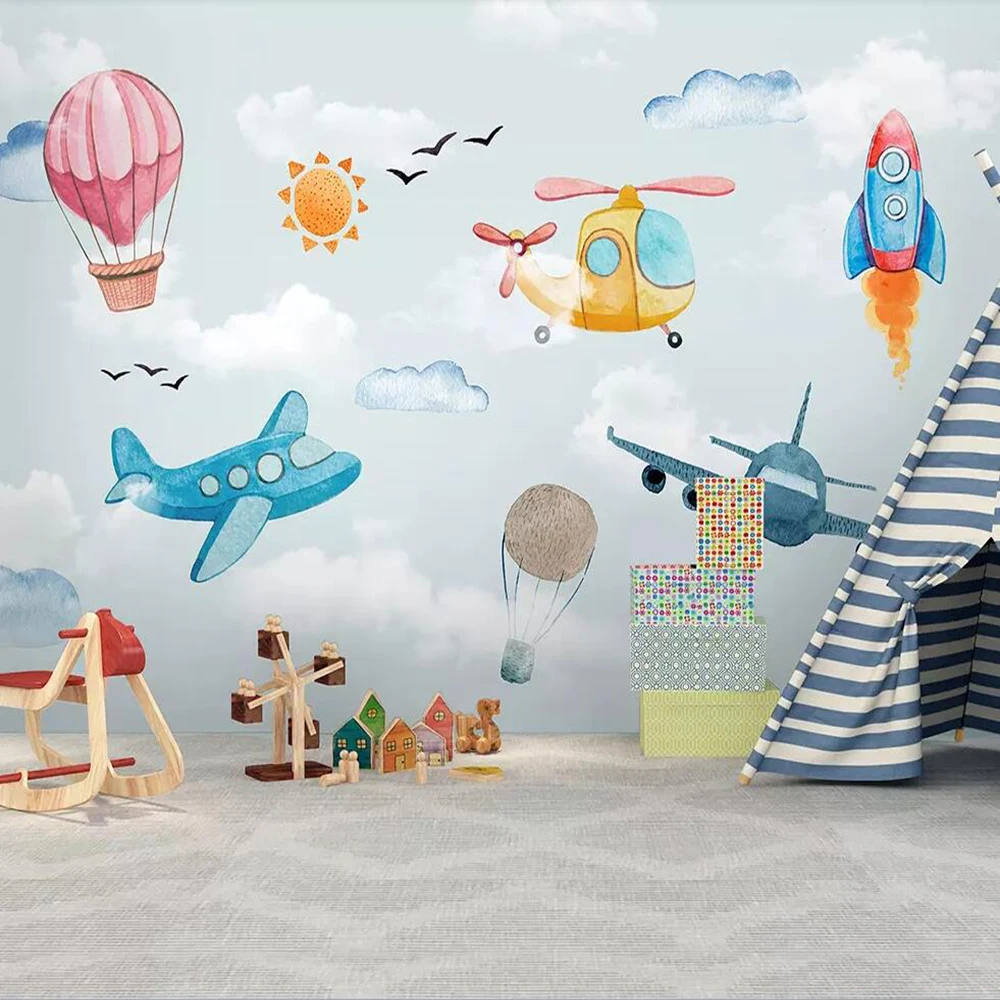 Пользовательские 3D обои Milofi фрески минималистичные ручная роспись мультфильм