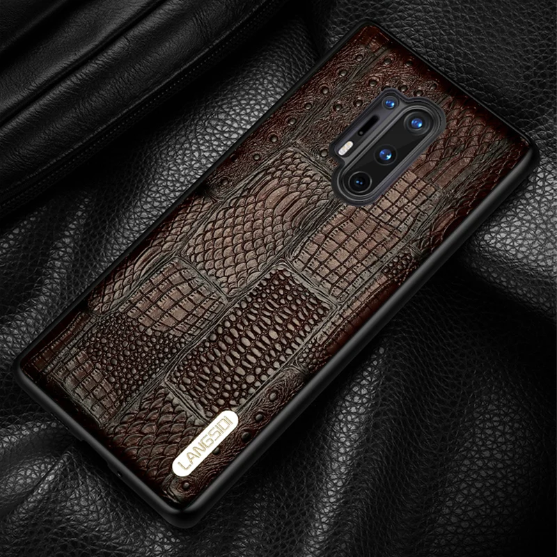 

Genuine Leather Phone Fitted Case For Oneplus 8 Pro 9 Pro 9R 8T 7 6T 6 7T Pro 5T 5 Nord 2 CE N10 Retro Splice Cover for One plus
