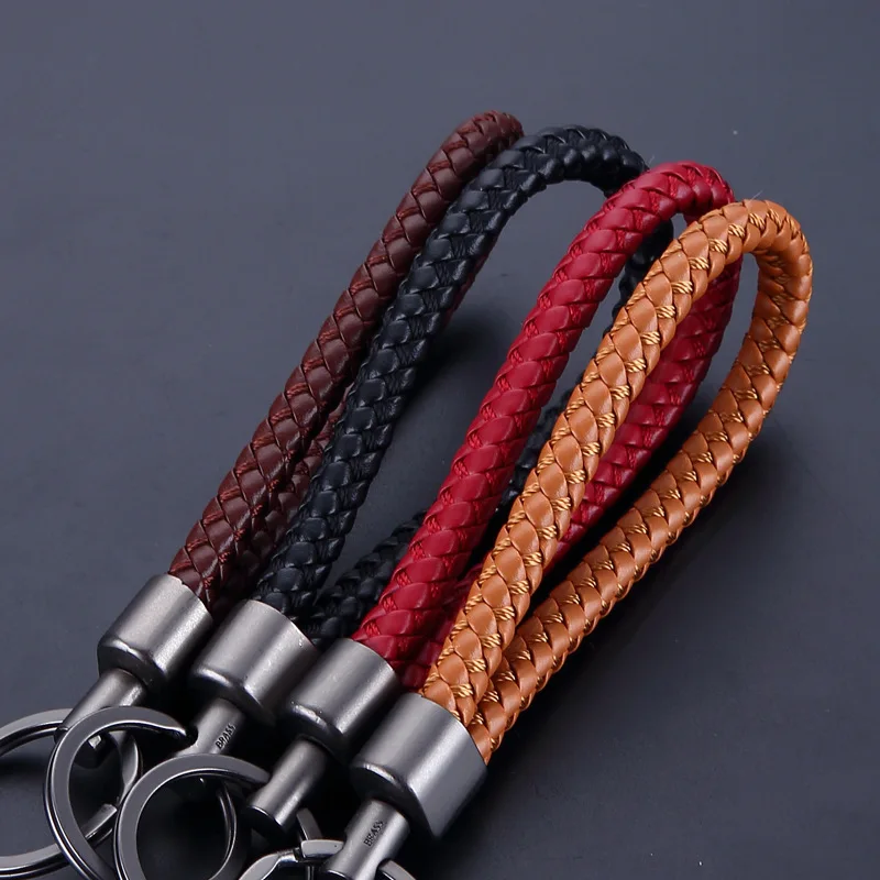 Новинка плетеный кожаный ремешок унисекс ручная работа волнистый брелок