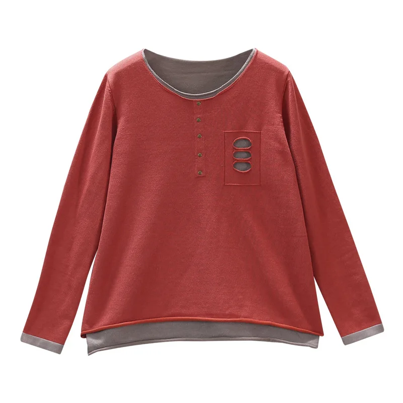 Женская трикотажная футболка пуловер из двух частей новинка искусственные в