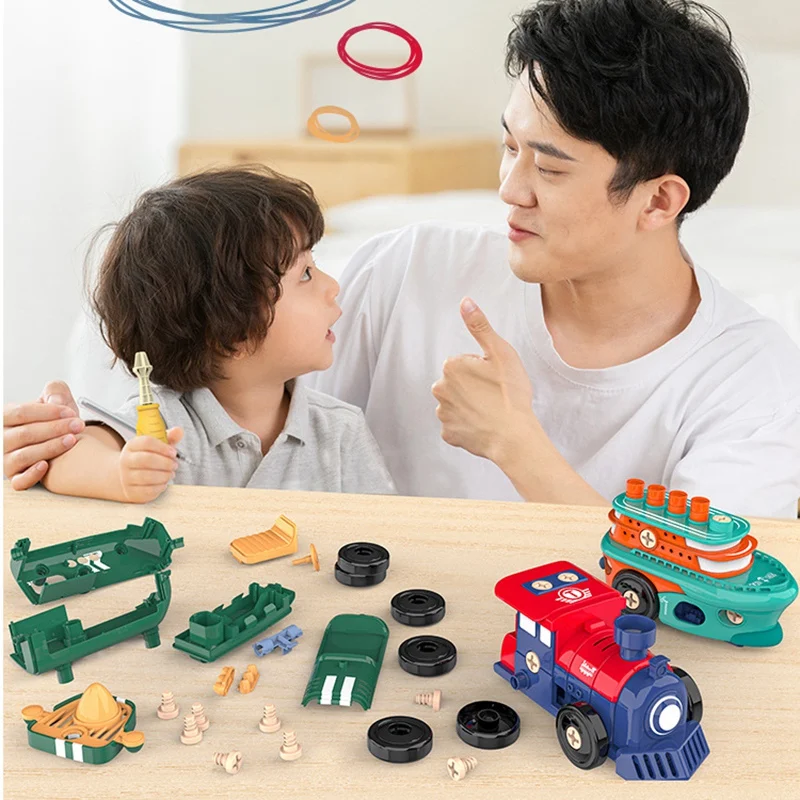 

Electric Take Apart Toy Screw Assembly Kids Diy Construction Toy with Drill for Gift