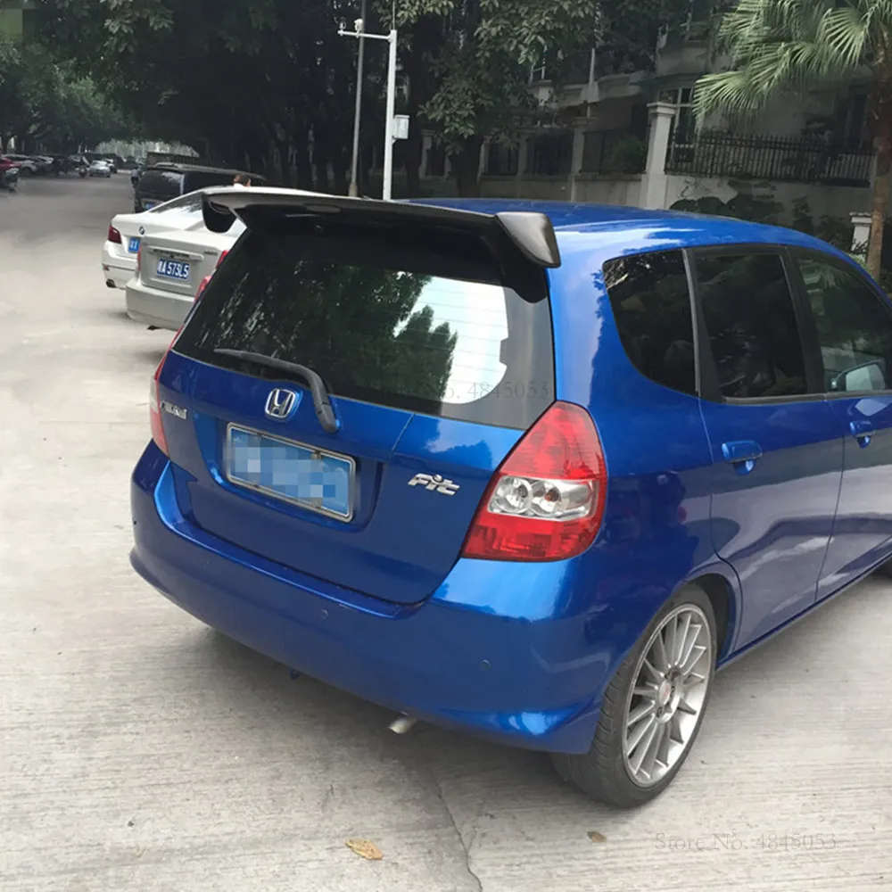 Черный Автомобильный спойлер для Honda Fit 2004-2007 белый задний из АБС-пластика