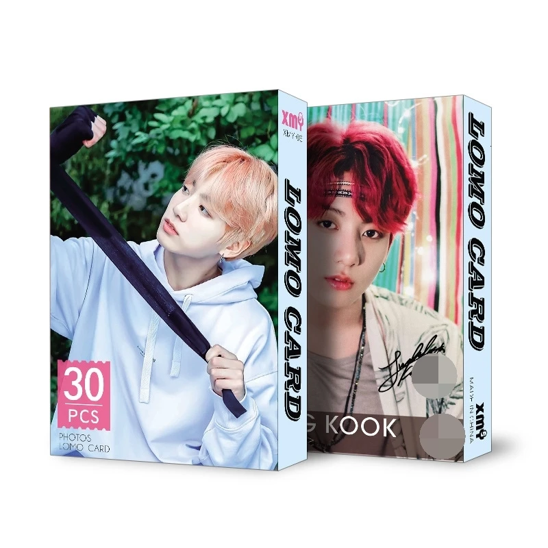 30 шт./компл. Мода Kpop bangtan boys Фотокарта JUNGKOOK в Цзиминь фотоальбом lomo карта Плакат kpop bangtan boys расходные материалы - Цвет: 76 JK