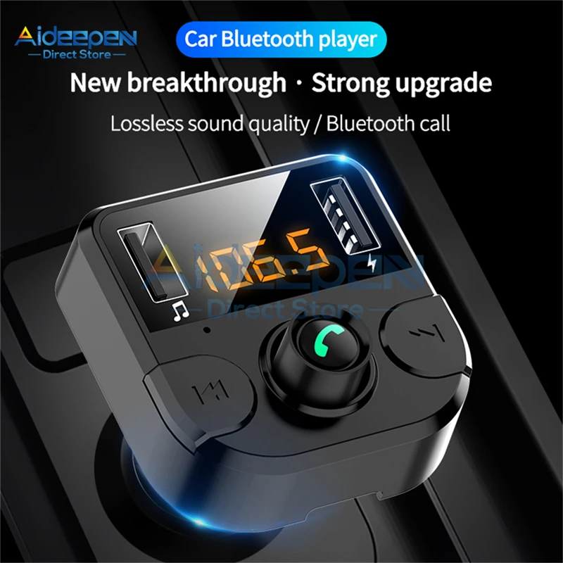 Автомобильное зарядное устройство DC 12 В 24 в 3 1 а с двумя USB-портами Bluetooth MP3 громкой