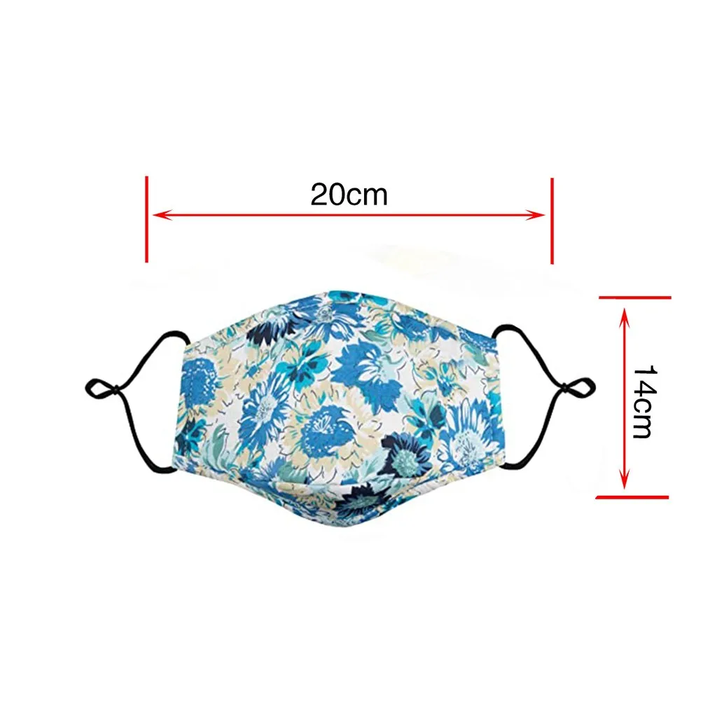 

Unisex Washable and Reusable Mouth Face Mask Warm with 4 Filter Windproof Cotton Face Cover masque de protection lavable A50