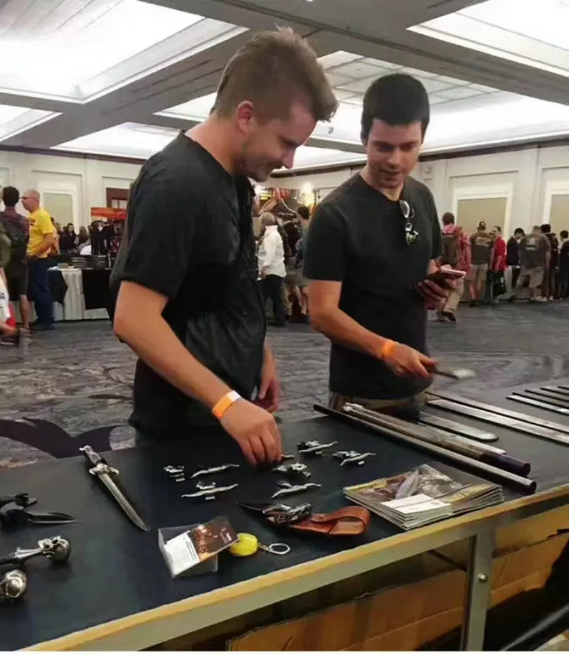 Нож из дамасской стали в виде головы призрака черепа чайного конуса игла для чая