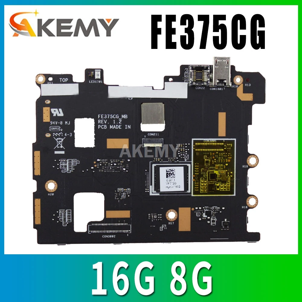 Материнская плата для Asus FE375CG REV1.2 FE375CXG FE375CX FE375C FE375 A68 системная 16G 8G 32G|Компьютерные