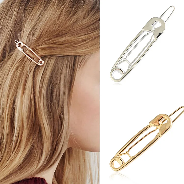 

Women's versatile jewelry simple smooth pin hairpin alloy electroplating hairpin jewelry wholesale