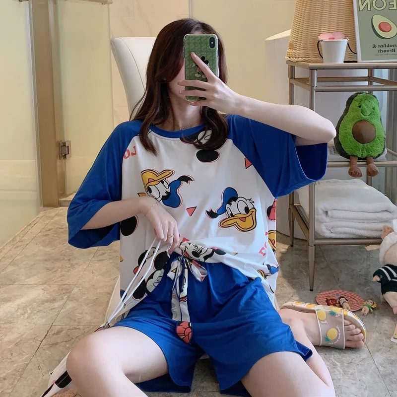 Пижама Disney женская домашняя одежда для сна с коротким рукавом весна осень