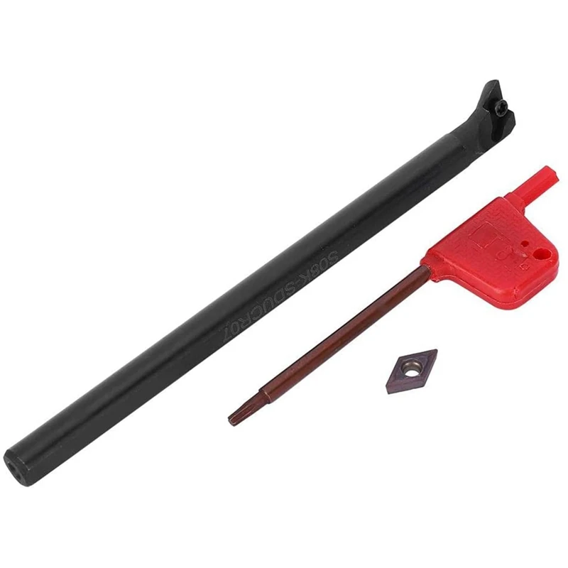 Lathe Tool Holder Set S08K-SDUCR07 DCMT0702 Blade Insert Boring Bar for Semi-Finishing Finishing Promotion | Инструменты