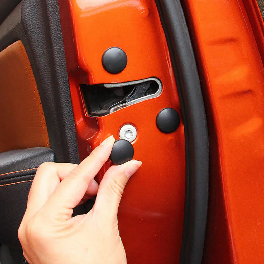 12 шт. наклейки для автомобиля отделка декоративные двери замок колеса Крышка