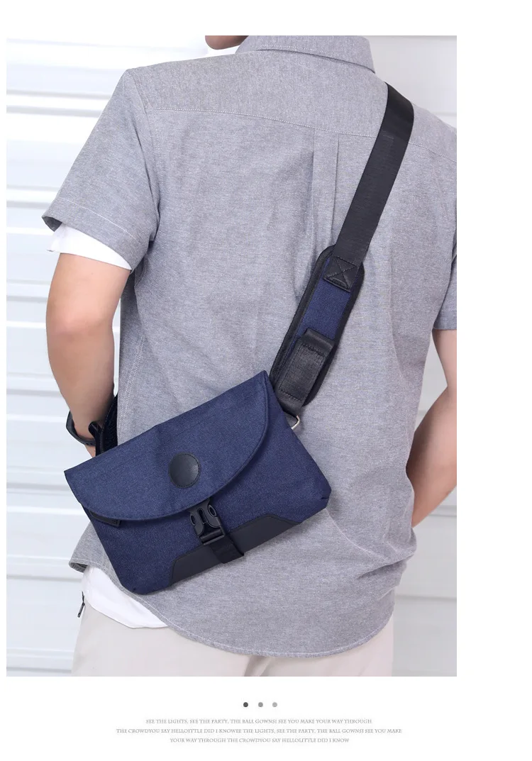 new men's shoulder bag outdoor sports chest bag casual multi-function Messenger bag