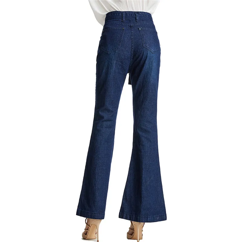 Брюки женские с широкими штанинами, офисные повседневные шикарные штаны с завышенной талией, эластичные расклешенные брюки с поясом от AliExpress WW