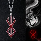 Berserk ожерелье с символом, сумасшедший воин, искусственная мифология, колье, Готический мужской хип-хоп ювелирные изделия, подарки