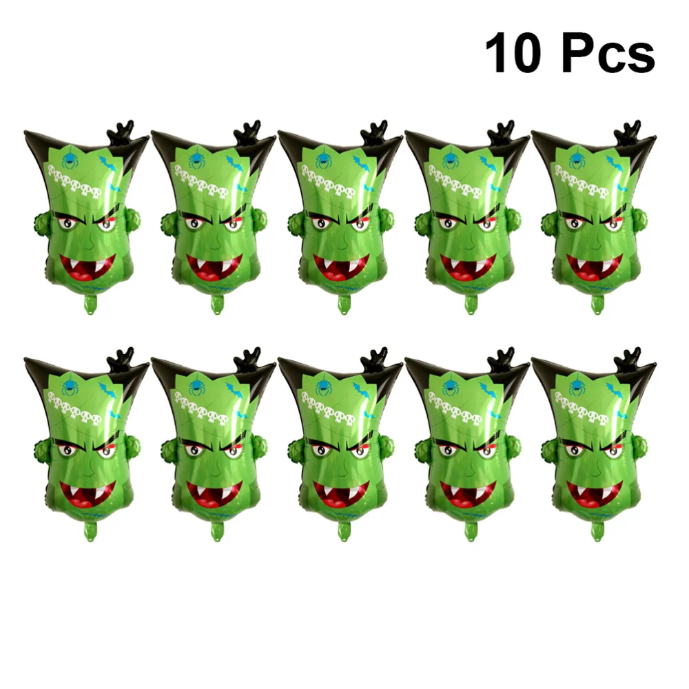 10 шт. воздушные шары Голова монстра из алюминиевой фольги вечерние для фестиваля