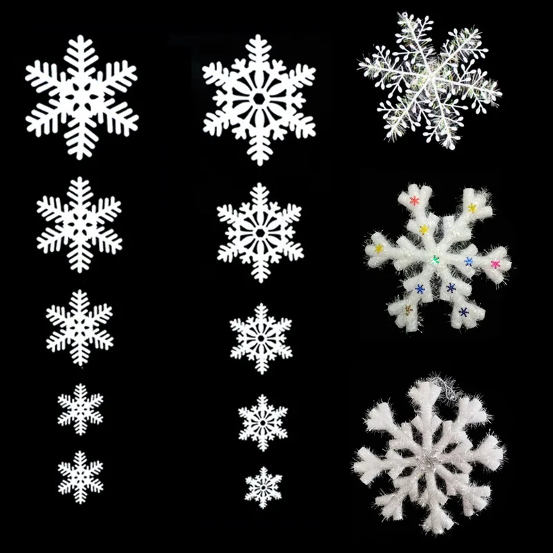 Frozen Christmas decoration with artificial snowflake suitable for family wedding birthday Navidad home | Дом и сад