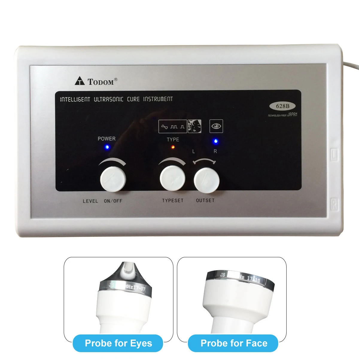 Goede Ultrasone Gezichtsverzorging Stimulator Machine Hoge Frequentie Echografie Cure Instrument Gezicht Lifting Anti Aging Beauty Tool 628B