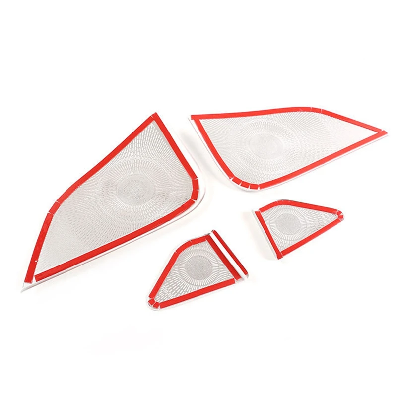 

Stainless Steel Car Door Horn Mesh Cover Horn Mesh Protection Decorative Cover Accessories for Tesla Model 3 2019-2020