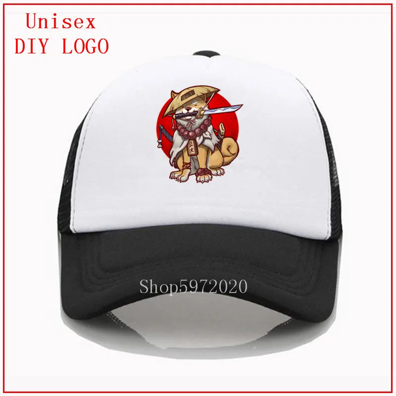 Собака Шиба ину самура Акита Япония Ронин кавайи черная Жизнь Материя Кепка