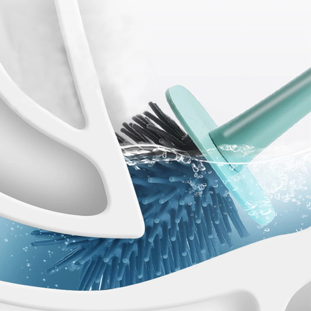 

Quick Drying Cleaning Toilet Brush Home Soft Bristles Floor-standing Wall-mounted Bathroom Accessories Lavatory Cleaning Tool L1