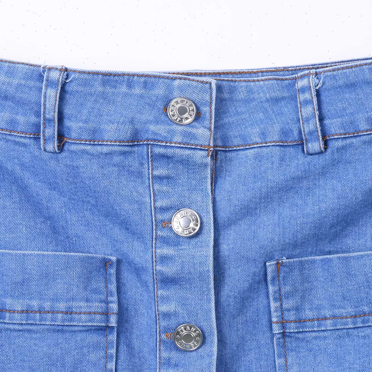 

New Fashion Women's Denim High Waist Bodycon Button Pockets Slim Pencil Short Mini Skirts Stylish Womens A-line Denim Skirts