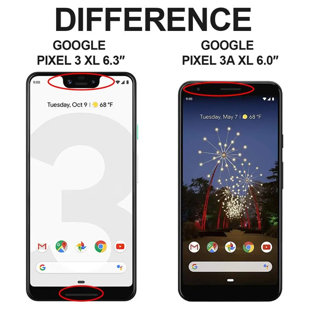 ЖК дисплей с сенсорным экраном 6 0 дюйма совместимый Google Pixel 3A XL|Экраны для