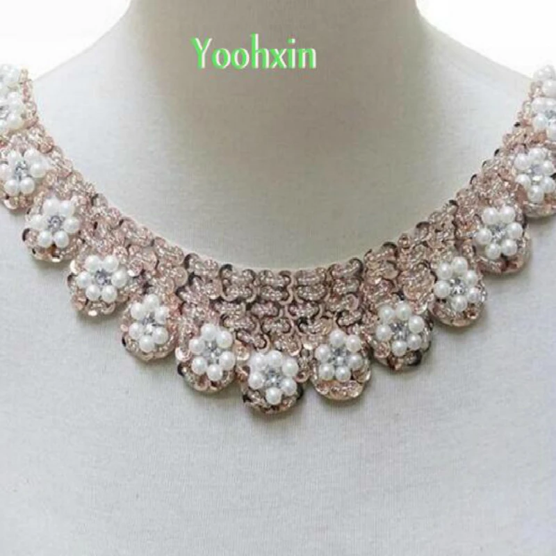 Блестящий костюм для женщин и детей 5 см шириной с жемчужными блестками лентой