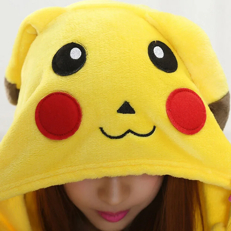 Женский Пижамный костюм для взрослых с животными фланелевая теплая мягкая