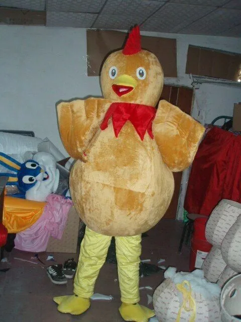 

Halloween Yellow Chicken Mascot Costume Suits Cosplay Party Game Dress Outfits Clothing Advertising Promotion Carnival Adults