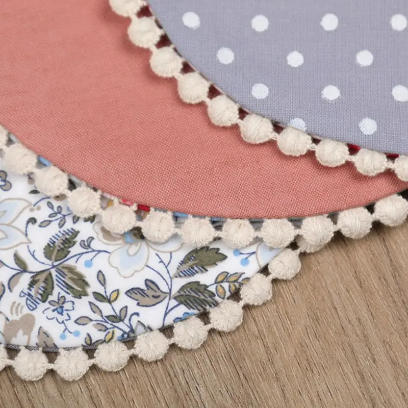 

Newborn Toddler Cotton Baby Bibs Girls Lace Saliva Towel Tassels Bib Feeding Burp Cloths