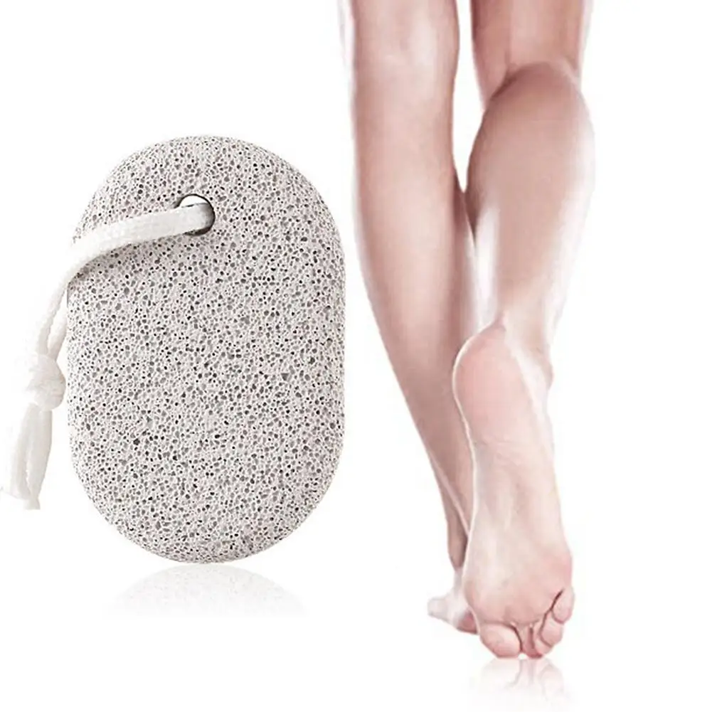 Пемза овальная для удаления огрубевшей кожи инструмент педикюра и с веревкой