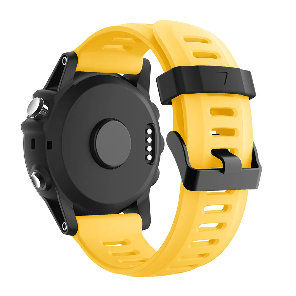 Yellow Yayuu мягкий силиконовый сменный ремешок для часов с инструментами для Garmin Fenix 3/Fenix 3 HR/Fenix 5X/5X Plus/D2 Delta PX/Descent MK1 - Цвет: Yellow